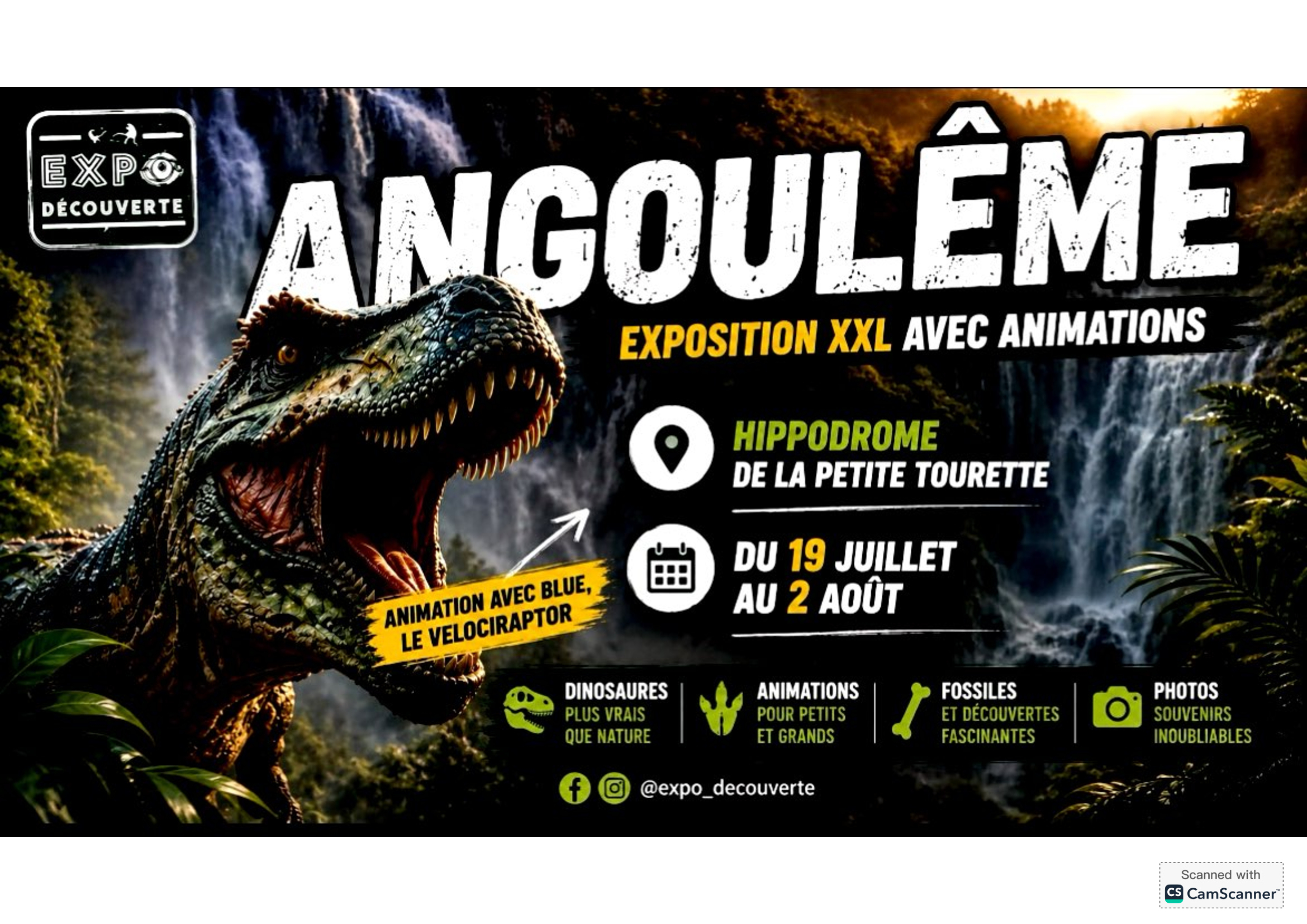 Jusqu’à dimanche profitez de l’exposition dédiée aux dinosaures à la Couronne !