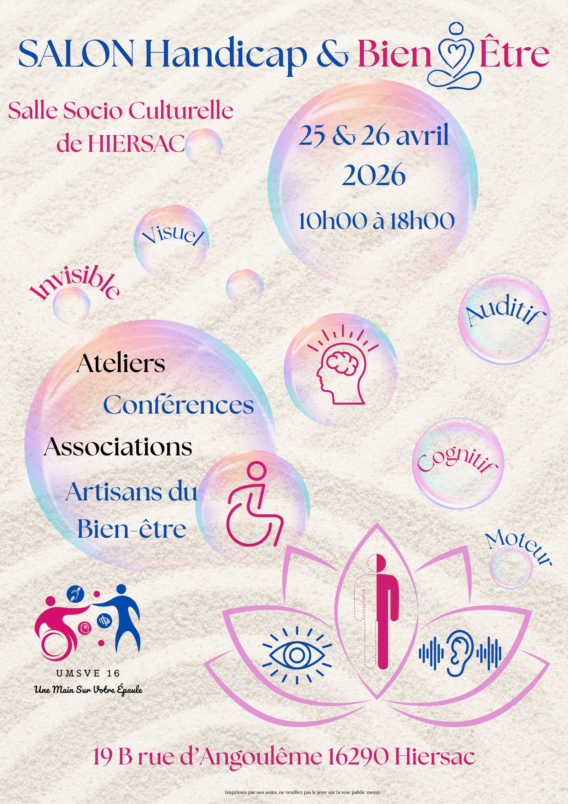 Ce samedi 25 et dimanche 26 avril, vivez la seconde édition du salon du Handicap et bien-être à Hiersac, organisé par l’association Une Main Sur Votre Epaule ! episode artwork