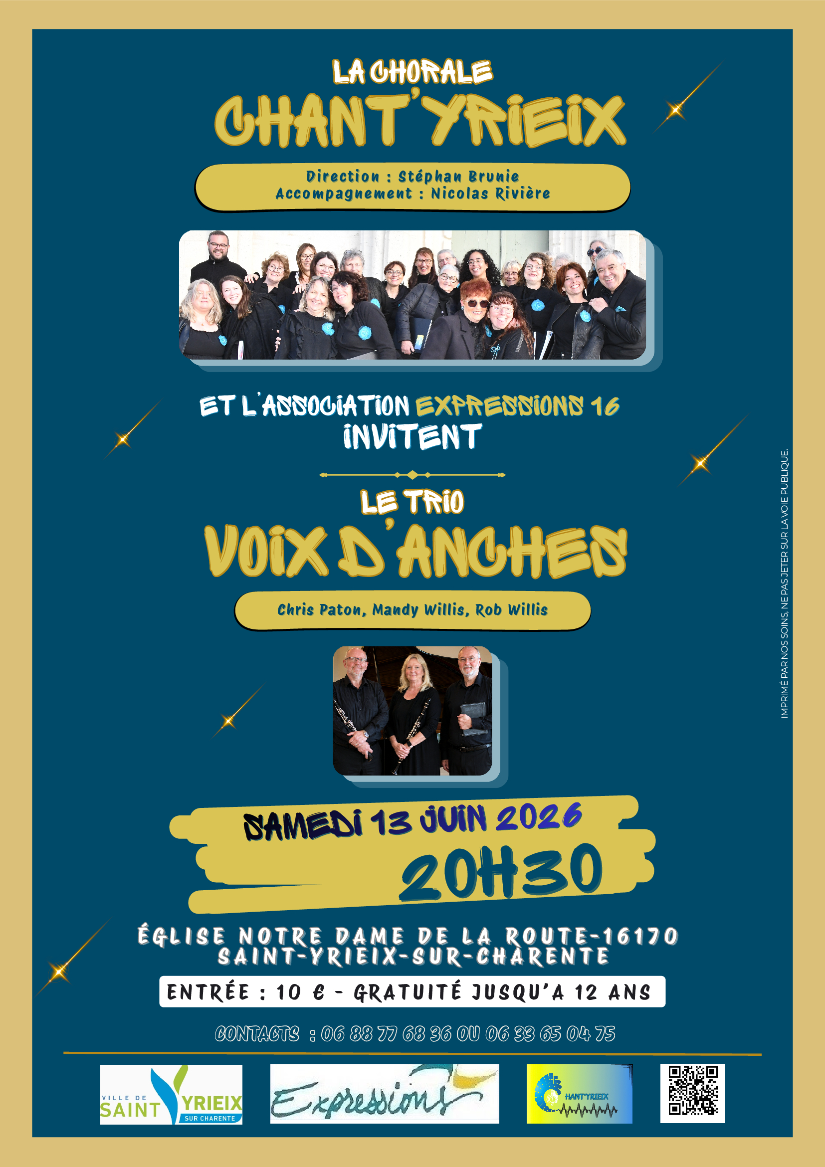 Ce samedi 13 juin, la chorale Chant’Yrieix vous attend nombreuses et nombreux pour son concert à l’église de St Yrieix à 20h30. episode artwork