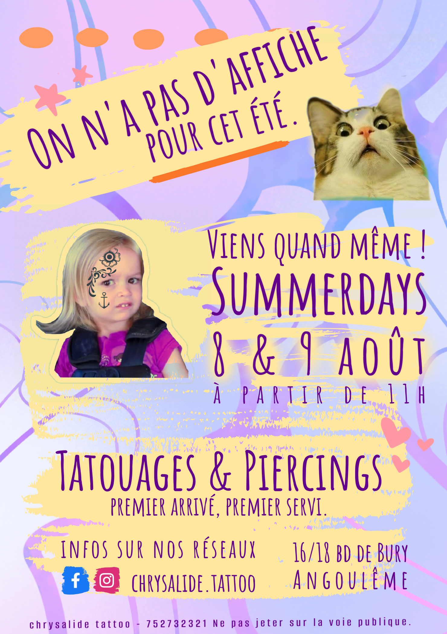Les 8 et 9 août participez aux Summerdays chez CHRYSALIDE TATTOO à Angoulême ! episode artwork