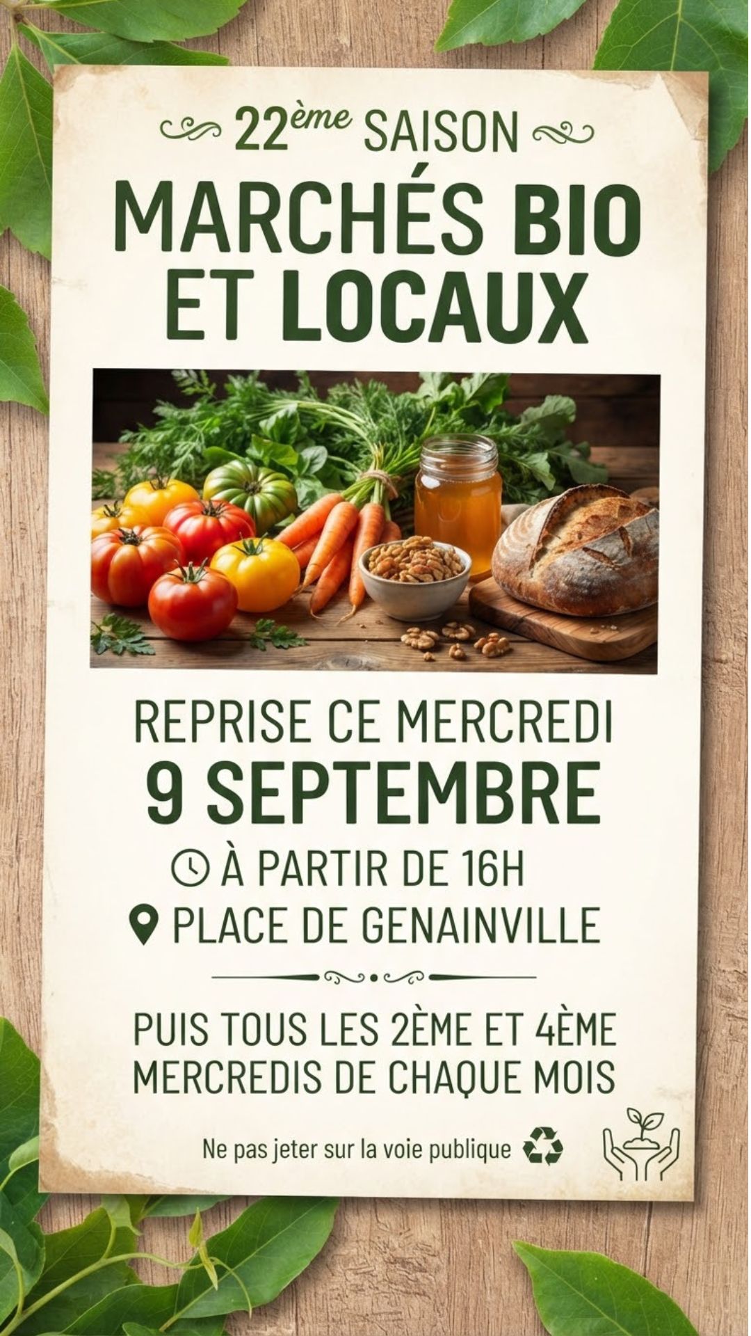 Ce mercredi 9 septembre, c’est le retour des marchés bio à Puymoyen à partir de 16h. Retrouvez une multitude d’exposants pour le lancement de cette 22 ème saison episode artwork